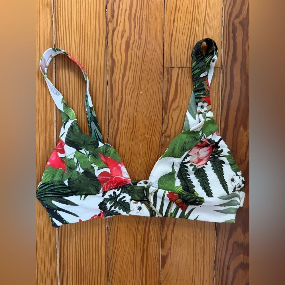 Vitamin A Botanical Print Bikini Top